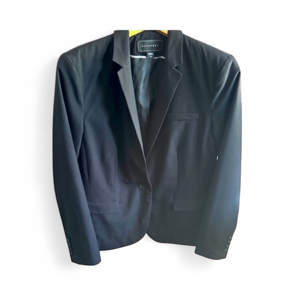 Metaphor Size 14 Classic Black Suit Blazer for Business Casual Office Career